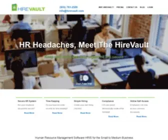 Hirevault.com(HRIS Management Software for Small or Medium Business) Screenshot