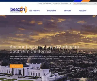 Hirewithbeacon.com(Accounting & Finance Staffing for Southern California) Screenshot