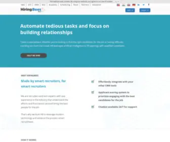 Hiringbees.com(Accelerated hiring platform) Screenshot