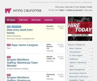 Hiringcalifornia.com(The California market) Screenshot