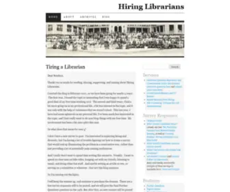 Hiringlibrarians.com(Hiring Librarians) Screenshot