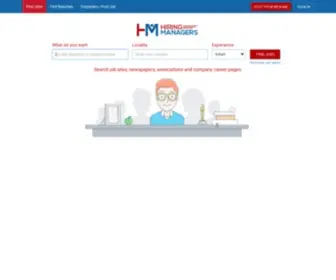 Hiringmanagers.com(Employment for Various Vacancies) Screenshot