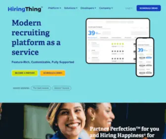 Hiringthing.com(Recruitment software) Screenshot