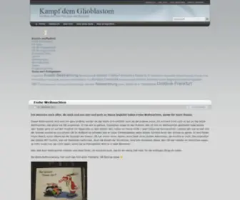 Hirntumor.biz(Kampf dem Glioblastom) Screenshot