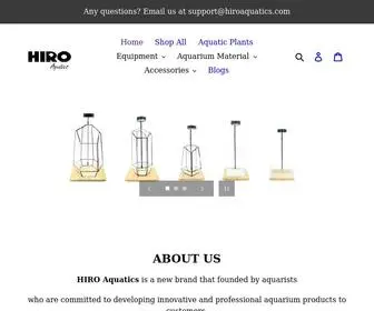 Hiroaquatics.com(HIRO Aquatics) Screenshot
