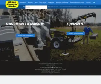 Hironsmemorials.com(Hirons Memorial Works) Screenshot