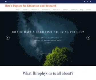 Hirophysics.com(Physics Help and Tutoring) Screenshot