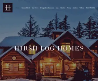 Hirshloghomes.ca(Hirsh log homes) Screenshot