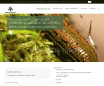 Hirudohorti.com(Hirudo Medicinalis and Hirudo Verbana for sale) Screenshot