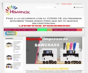 Hisarnox.com(Productos y máquinas para personalización) Screenshot