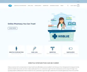 Hisblue.com(Buy Generic Medicines for Health Disorders) Screenshot