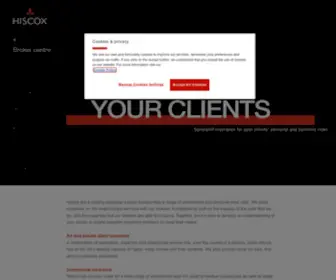 Hiscoxbroker.co.uk(Broker centre) Screenshot