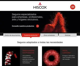 Hiscox.es(Seguros especializados para empresas) Screenshot