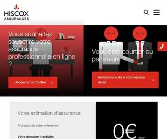 Hiscox.fr(Assurance Professionnelle en ligne) Screenshot