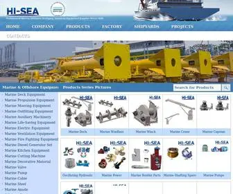 Hiseamarine.com(Marine Equipment Suppliers and Manufacturers) Screenshot