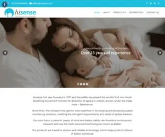 Hisense.co.il(Our Babysense monitors helping protect millions of babies) Screenshot
