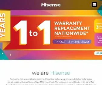 Hisense.com.my(Hisense Malaysia) Screenshot