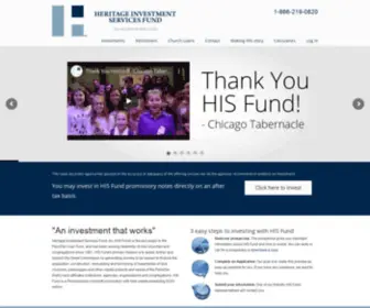 Hisfund.com(Heritage Investment Services Fund) Screenshot