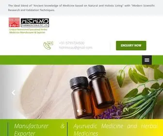 Hishimo.com(Ayurvedic Medicine Manufacturers) Screenshot