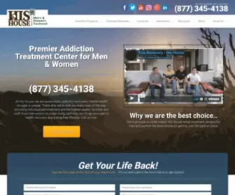 Hishouserehab.com(Drug Rehab & Addiction Treatment Centers for Men & Women) Screenshot