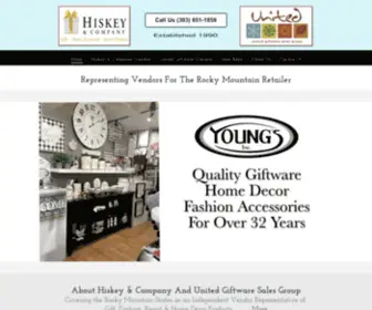 Hiskeyco.com(Hiskey & Company / United Giftware Sales Group) Screenshot