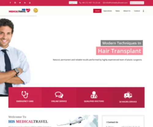 Hismedicaltravel.com(HIS Medical Travel) Screenshot