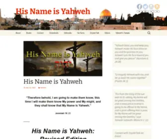 Hisnameisyahweh.org(His Name is Yahweh) Screenshot