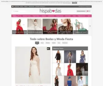 Hispabodas.com(Bodas, Vestidos de Novia y Moda Fiesta) Screenshot