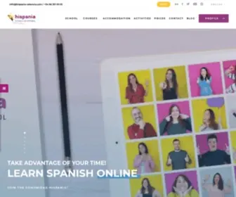 Hispania-Valencia.com(Hispania, Escuela de Español) Screenshot