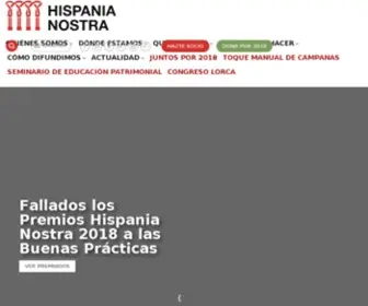 Hispanianostra.org(Hispania Nostra) Screenshot