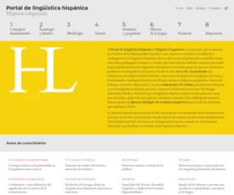 Hispaniclinguistics.com(Portal de Ling) Screenshot