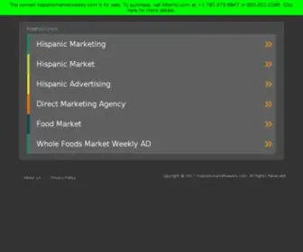 Hispanicmarketweekly.com(Hispanic Market Weekly the Leading Source for Marketing to Hispanics) Screenshot