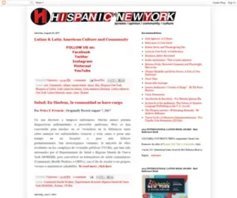 Hispanicny.com(Hispanic New York) Screenshot
