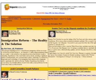 HispanicVista.com(U.S.A./Mexico immigration issues) Screenshot