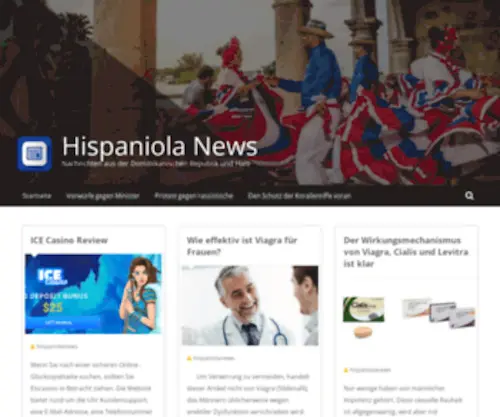 Hispaniolanews.de(Hispaniola News) Screenshot