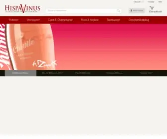 Hispavinus.de(Kaufen Sie Wein in Ihrem Online) Screenshot