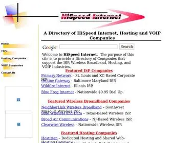 Hispeed.net(HiSpeed Internet) Screenshot