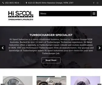 Hispoolindustries.com.au(Turbocharger Specialist) Screenshot