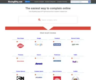Hissingkitty.com(Online Customer Complaints Website) Screenshot