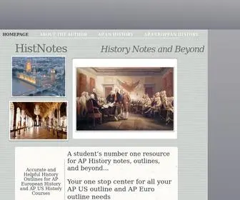 Histnotes.com(Histnotes) Screenshot