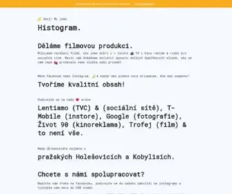 Histogram.cz(Česká produkce audiovizuálního obsahu) Screenshot