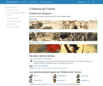 Histoire-France.net(Site relatant l'Histoire de France) Screenshot