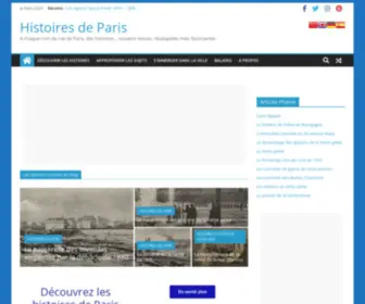Histoires-DE-Paris.fr(Histoires de Paris) Screenshot