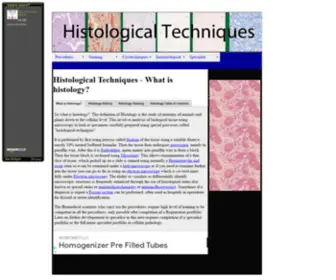 Histologicaltechniques.com(Histological Techniques) Screenshot