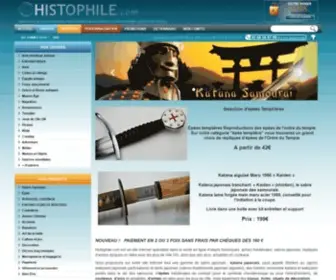 Histophile.com(Commerçant) Screenshot