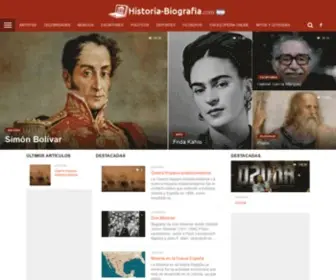 Historia-Biografia.com(Historia y biograf) Screenshot