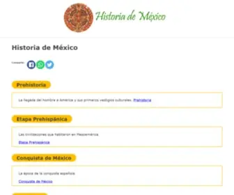 Historia-Mexico.info(Historia) Screenshot