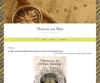 Historiaconalba.com(Historia con Alba) Screenshot