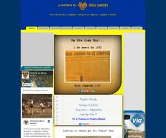 Historiadeboca.com.ar(Historia de Boca Juniors) Screenshot