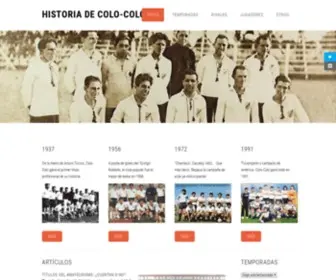 Historiadecolocolo.com(Historia de Colo) Screenshot